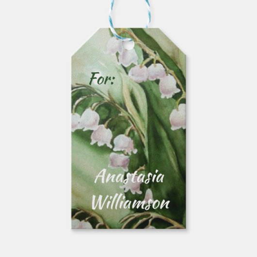 LICHT VAN DE VALLEYSTROOM GEMONOGRAMMEERD CADEAULABEL (Voorkant)