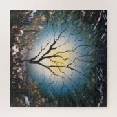 Licht van de Volledige Maan door de Tanden Legpuzzel (Horizontaal)