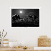 Licht van de volledige maan poster (Keuken)