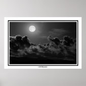 Licht van de volledige maan poster (Voorkant)