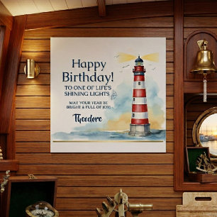 Licht van de Vuurtoren Verjaardag Poster