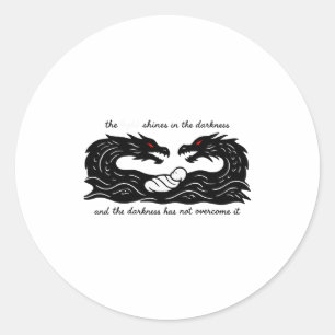 Licht van de wereld baby Jezus christelijk ontwerp Ronde Sticker