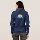 Licht van de Wereld | Dames full-zip Hoodie (Achterkant volledig)