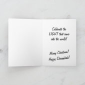 licht van de wereld feestdagen kaart (Binnen)