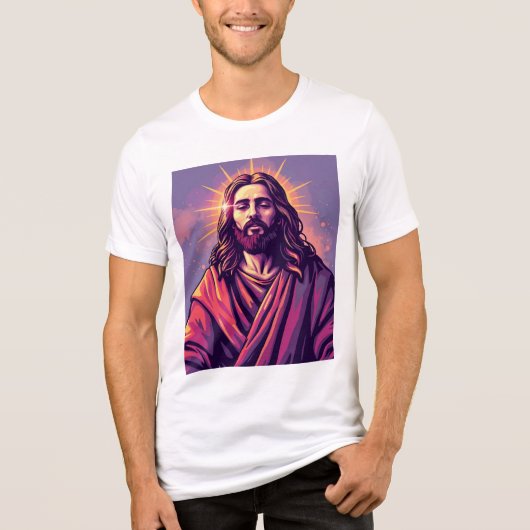 Licht van de wereld: Jesus in Robe Graphic T-shirt (Voorkant)