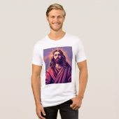 Licht van de wereld: Jesus in Robe Graphic T-shirt (Voorkant volledig)