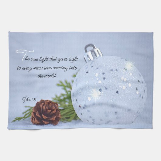 Licht van de Wereld Kerstmis Keukenhanddoek (Horizontaal)