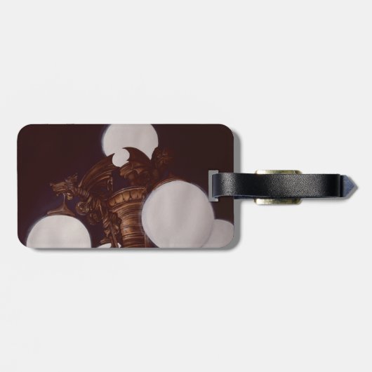  Licht van Demon Wings Bagagelabel (Achterkant horizontaal)