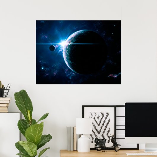 Licht van een nieuw begin poster (Thuiskantoor)