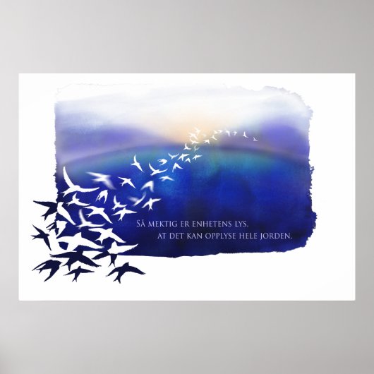 Licht van eenheid (Noors) Poster (Voorkant)