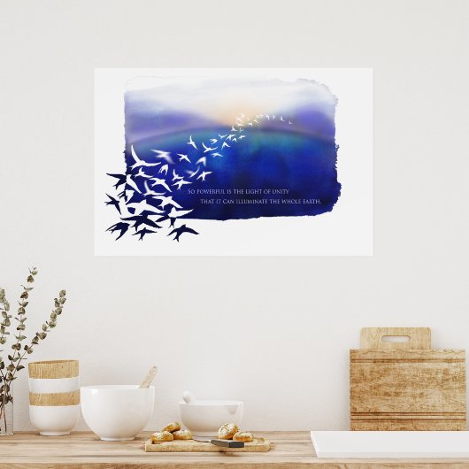 Licht van eenheid poster (Keuken)