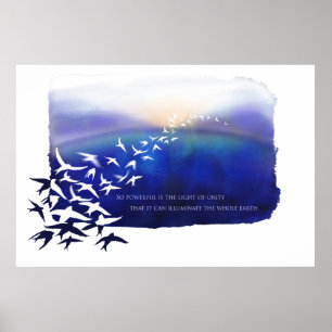 Licht van eenheid poster