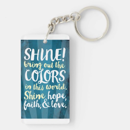 Licht van het Christelijke cadeau Bijbelverse van Sleutelhanger (achterkant)