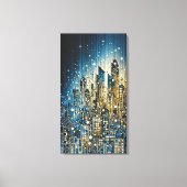 Licht van het gebouw canvas afdruk (Voorkant)