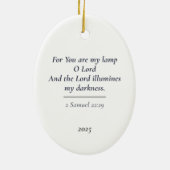 Licht van hoop keramisch ornament (Achterkant)