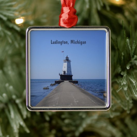 Licht van Ludington Metalen Ornament (Boom)