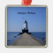 Licht van Ludington Metalen Ornament (Voorkant)