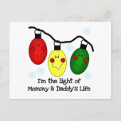Licht van mama en papa's Life Tshirts en Gifts Briefkaart (Voorkant)