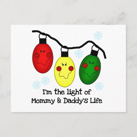 Licht van mama en papa's Life Tshirts en Gifts Briefkaart (Voorkant)