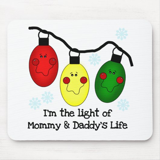 Licht van mama en papa's Life Tshirts en Gifts Muismat (Voorkant)