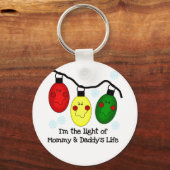 Licht van mama en papa's Life Tshirts en Gifts Sleutelhanger (Voorkant)