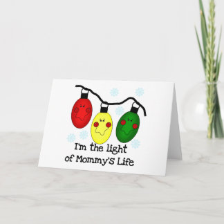 Licht van mammie's Life Tshirts en Gifts Feestdagen Kaart