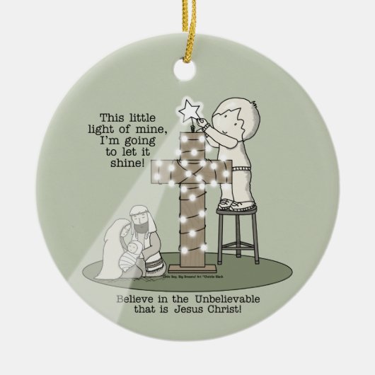 Licht van mijn keramisch ornament (Voorkant)