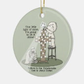 Licht van mijn keramisch ornament (Links)