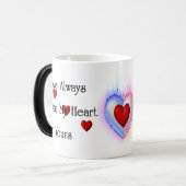 Licht van mijn leven morphing Mok (Voorkant links)