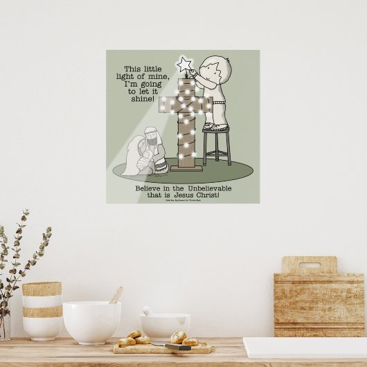 Licht van mijn poster (Keuken)