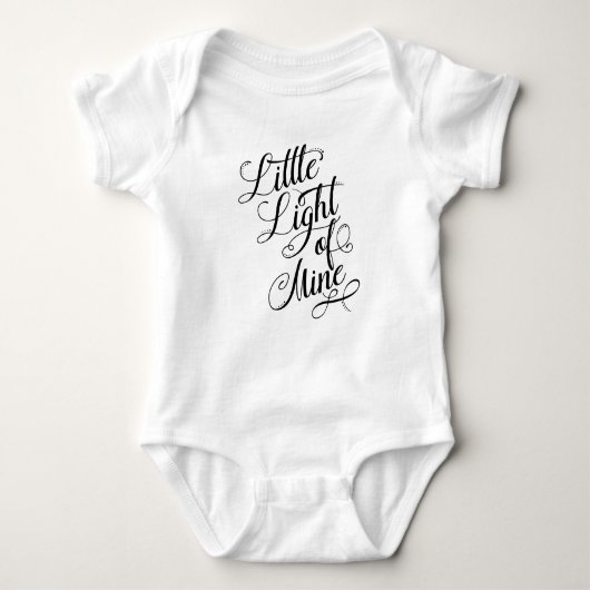 Licht van mijn typografie romper (Voorkant)