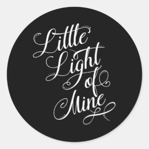 Licht van mijn typografie ronde sticker