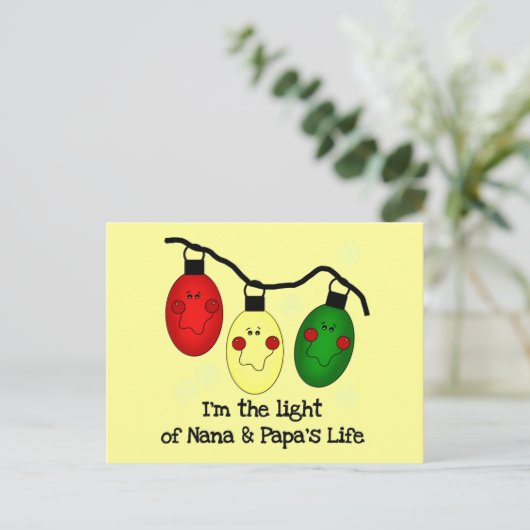 Licht van Nana en Papa's Life Tshirts en Gifts Briefkaart (Staand voorkant)