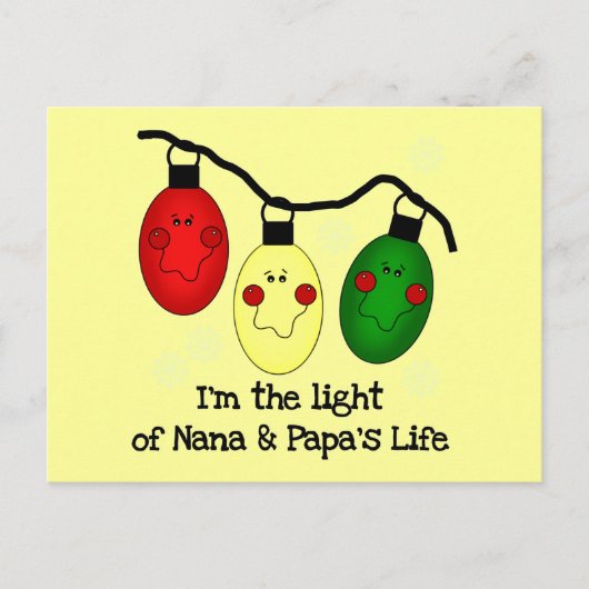 Licht van Nana en Papa's Life Tshirts en Gifts Briefkaart (Voorkant)