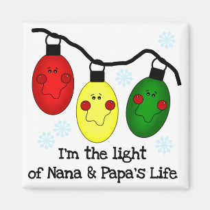 Licht van Nana en Papa's Life Tshirts en Gifts Magneet