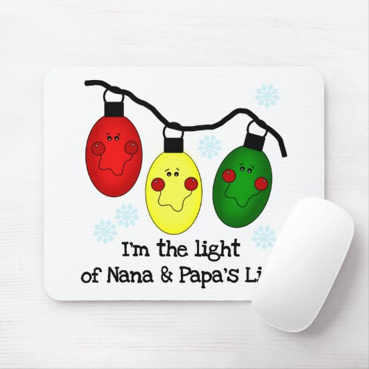 Licht van Nana en Papa's Life Tshirts en Gifts Muismat (Met muis)