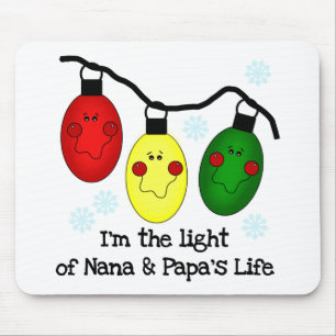 Licht van Nana en Papa's Life Tshirts en Gifts Muismat