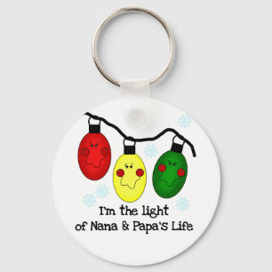 Licht van Nana en Papa's Life Tshirts en Gifts Sleutelhanger