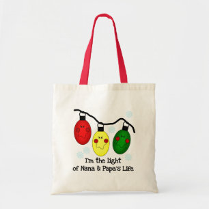 Licht van Nana en Papa's Life Tshirts en Gifts Tote Bag