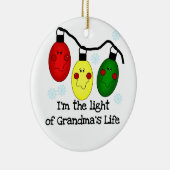 Licht van Oma's leven Gepersonaliseerd Ornament (Rechts)