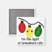 Licht van oma's leven Vakantie Tshirts en geschenk Magneet (Voorkant / Achterkant)
