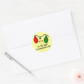 Licht van oma's leven Vakantie Tshirts en geschenk Ronde Sticker (Envelop)