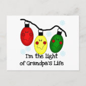 Licht van opa's Life Holiday Tshirts en cadeaus Feestdagenkaart (Voorkant)