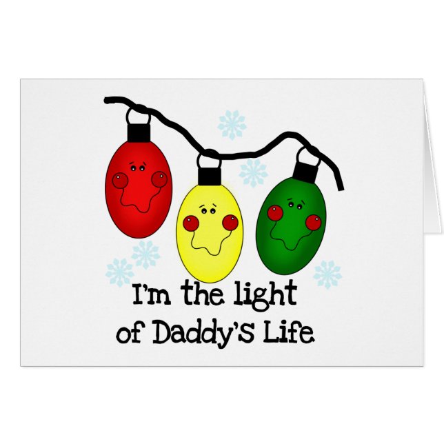 Licht van papa's Life Holiday Tshirts en cadeautje (Voorkant Horizontaal)