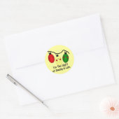 Licht van papa's Life Holiday Tshirts en cadeautje Ronde Sticker (Envelop)