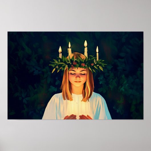 Licht van Sint-Lucia Poster (Voorkant)