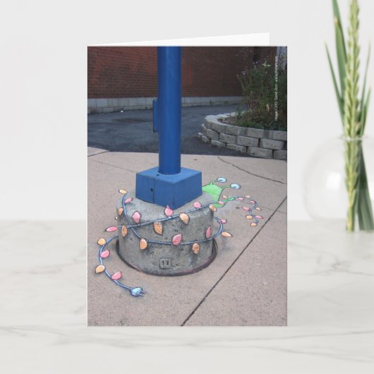 Licht-vastbindt Sluggo Feestdagen Kaart (Voorkant)