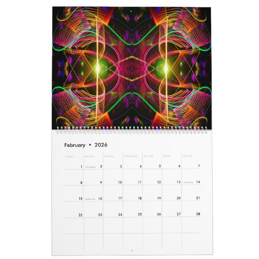 Licht verfkalender kalender (Feb 2026)