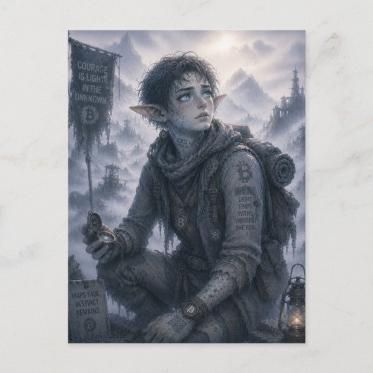 Licht / Verkenner / Nevelbergen Briefkaart (Voorkant)