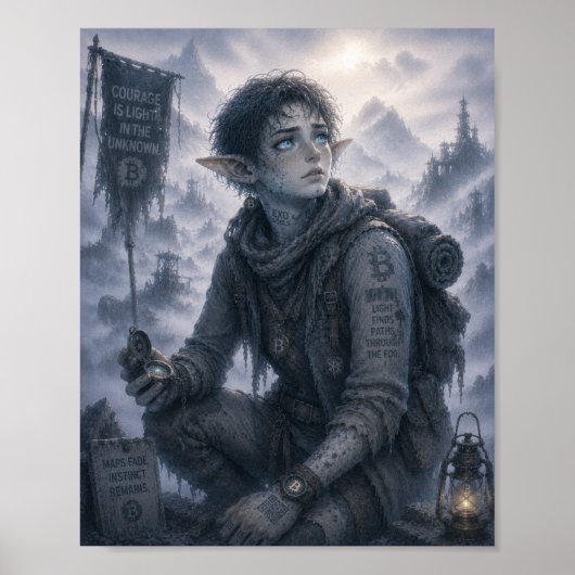 Licht / Verkenner / Nevelbergen Poster (Voorkant)